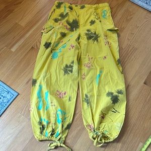 Polo Ralph Lauren size extra large yellow tropical print pant